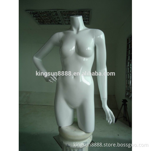 Cheap inventory upper body woman manikin,clothing display female bust in stock